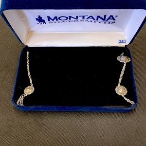 Montana silversmiths necklace longhorn